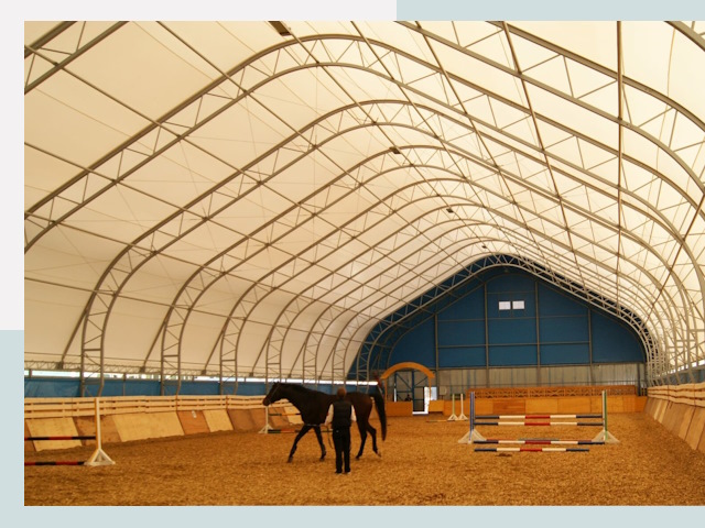Строительство конных манежей в Кингисеппе
