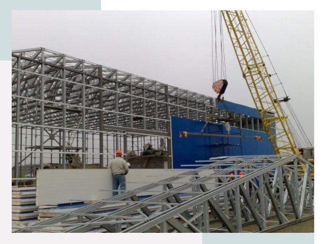 Монтаж ангаров в Кингисеппе